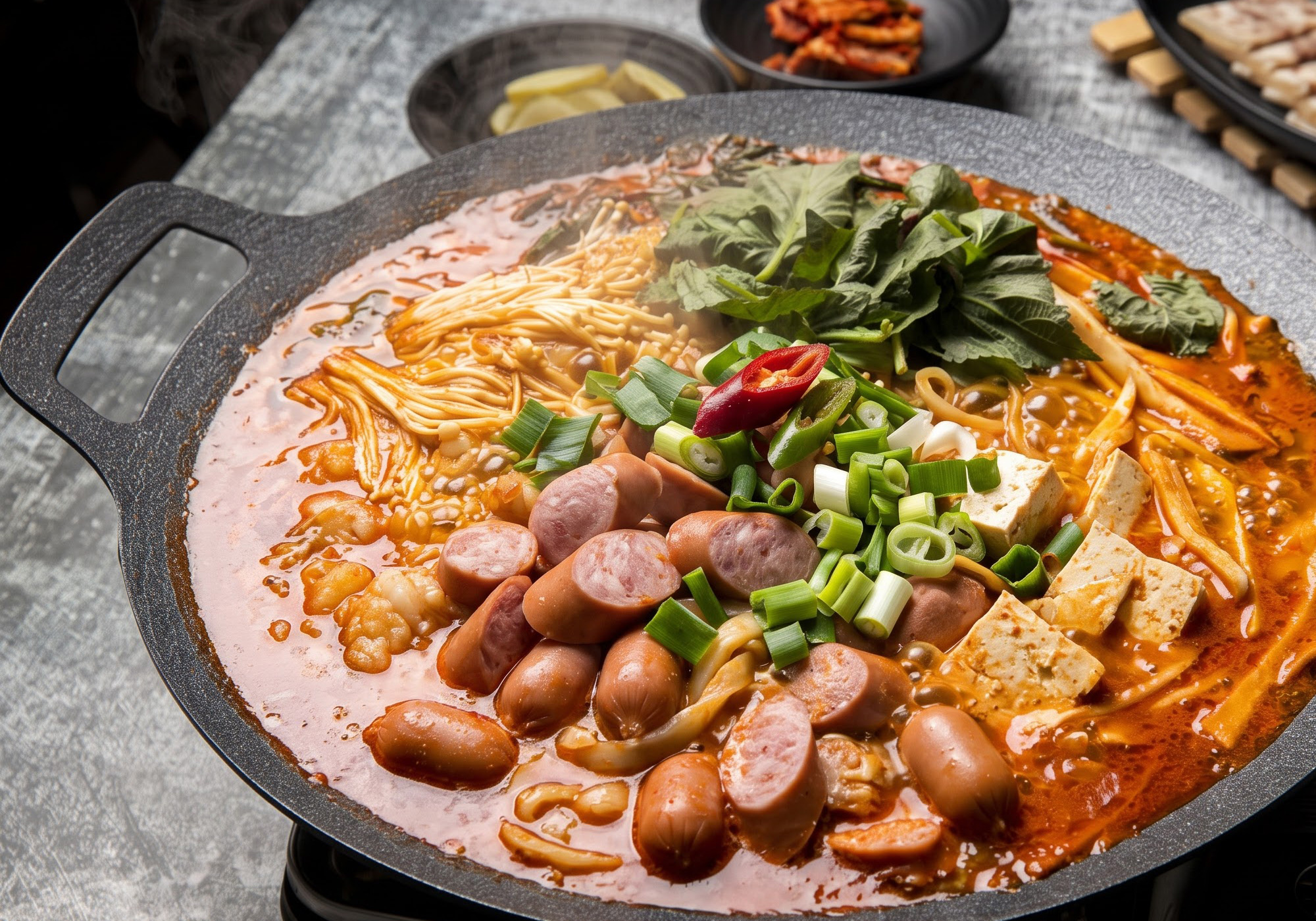 수제순대버섯전골
