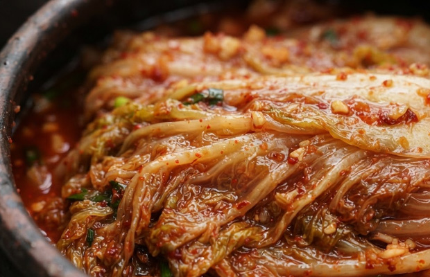 알맞게 익은 포기김치